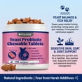 thumbnail image 2 of POLHIDE Yeast Probiotic Chews for Dogs, Itch Relief Sensitive Skin and Gut Health Support, 3 Billion CFU, Meat Flavor, 120 Count, 2 of 9