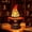 D 7in, variant on Witch Hat Lamp Halloween Stained Resin Table Lamp Night Light for Bedroom, Mantel, Bookshelf, Entryway, Halloween Party and Witchy Room Decor