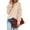 Beige, variant on VISALY Pullover Crewneck Sweatshirt Fashion Sweatshirt Womens Crewneck Crochet Lace Long Sleeve Cable Knit Pullover Sweaters Tops Mesh Sweaters Long Sleeve Pullover Sweaters Beige L