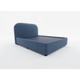 thumbnail image 3 of LASE Muebles Cama Queen Size Marsella Base+Cabecera Velvet Canalé Rosa, 3 of 4
