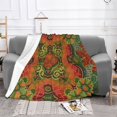 thumbnail image 2 of XMXT Throw Blanket, Colors Moods Geometric Prints Machine Washable Blankets for Sofa, 60 x 50 inches Multicolor, 2 of 9