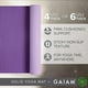 Gaiam Premium Tapis de Yoga 2 Couleurs 5mm Confiture de Prunes – image 2 sur 3