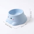 thumbnail image 2 of Elevated Pet Bowl for Cats and Small Dogs, 15° Tilted Cat Food Bowl for Neck Protection, Raised Anti-Tip Single Feeding & Water Bowl, Pet Supplies for Indoor Cats Pink, 2 of 5