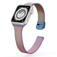 thumbnail image 1 of Pulsera delgada Banda de metal para Apple Watch 8 7 6 SE 5 4 3 38 40 41 45 49MM Correa milanesa de acero ultra inoxidable para iwatch 42 44MM Tan Jianjun unisex, 1 of 2