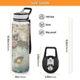 thumbnail image 3 of Qxltty Unicorns and Sea Monsters Water Bottle 32 oz with Straw BPA Free Reusable Fitness Sport Bottle Perfect for Travel School Outdoors and Gym, 3 of 7