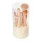 thumbnail image 1 of Círculo transparente Organizador Brocha De Maquillaje Caja Almacenadora Con Perla Zefei Wu 9024735052555, 1 of 5