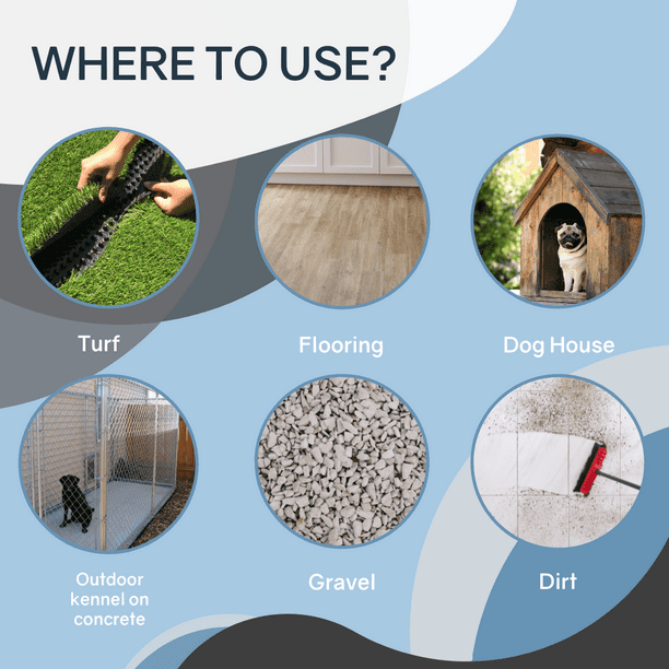 Gravel Kennel Floor Ideas 4' X 6' Tile Kennel Flooring