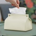 thumbnail image 5 of Dvruxg Leather Tissue Box with Pull-out Design for Bedroom, Living Room and Travel Use, Multi-functional Desktop Tissue Organiser, 5 of 5