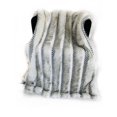 thumbnail image 3 of Plutus Off White  Two Tone Feather Faux Fur Luxury Throw Blanket-Size:70L x 90W,Style:Blanket, 3 of 4