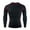 Red, variant on Ahuyic Men's Compression Shirts Top Long Sleeve Sports Baselayer Workout Running Athletic Tops Red XL