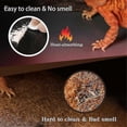 thumbnail image 2 of Reptile Mat,reptile Terrarium Substrate Liner For Leopard Gecko, Lizard,snake,tortoise,reptile Flooring 18x36 Inch Black, 2 of 5
