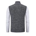thumbnail image 3 of Men's Full-Zip Polar Fleece Vest, Winter Warm Knit Sweater Vest, 3 of 4