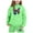 Light Green, variant on Girls Outfit Sets Toddler Boy Girl Long Sleeve Cute Print Warm Hoodie Sweatpant Kids Outfits Sweat Suit,2-13Y