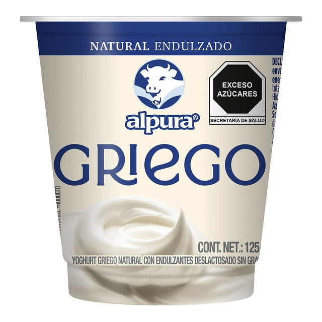 Yogurt Griego Alpura Natural Endulzado 125 g