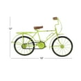 thumbnail image 2 of DecMode 19"W, 12"H Metal Vintage Bicycle Sculpture, Green, 2 of 7