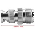 thumbnail image 4 of 2pcs BNC Male Plug To UHF SO239 PL-259 Female Jack RF Coaxial Adapter Cable Connector Compatible For Tektronix Receiver,  , R&S, 4 of 8