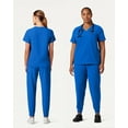 thumbnail image 5 of Jaanuu Magna Women's 3-Pocket Classic V-Neck Scrub Top - Royal Blue L, 5 of 7