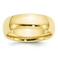 thumbnail image 1 of Solid 10k Yellow Gold 7mm Standard Comfort Fit Wedding Band Size 13, 1 of 3