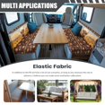 thumbnail image 3 of Uorisanigo RV Dinette Cushions RV Elastic Camper Cushion Slipcover Comfortable Loveseat Protective Covers with 1 Bench Cover 1 Backrest Cover Accessories for Inside, Highland Cow Sunflower Aztec, 3 of 7