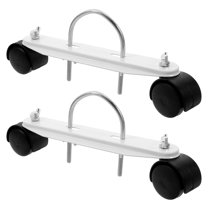 1 Pair Caster Wheels for Electric Radiators Mobile Heater Support Bracket Oil Heater Caster with Frame Portable Heater Wheel Base