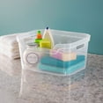 thumbnail image 4 of Sterilite 7 x 11 x 14.25 Inch Open Storage Bin with Carry Handles (6 Pack), 4 of 8