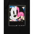thumbnail image 2 of Neff X Disney Men's Mickey Mouse Tie Dye Split Graphic Tee T-Shirt in Black (Small, Black), 2 of 2