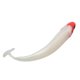 thumbnail image 3 of 4pcs T-shaped Soft Fishing Lures Bent Tail Maggots Sea Fishing Lures Red Head White Body, 3 of 4