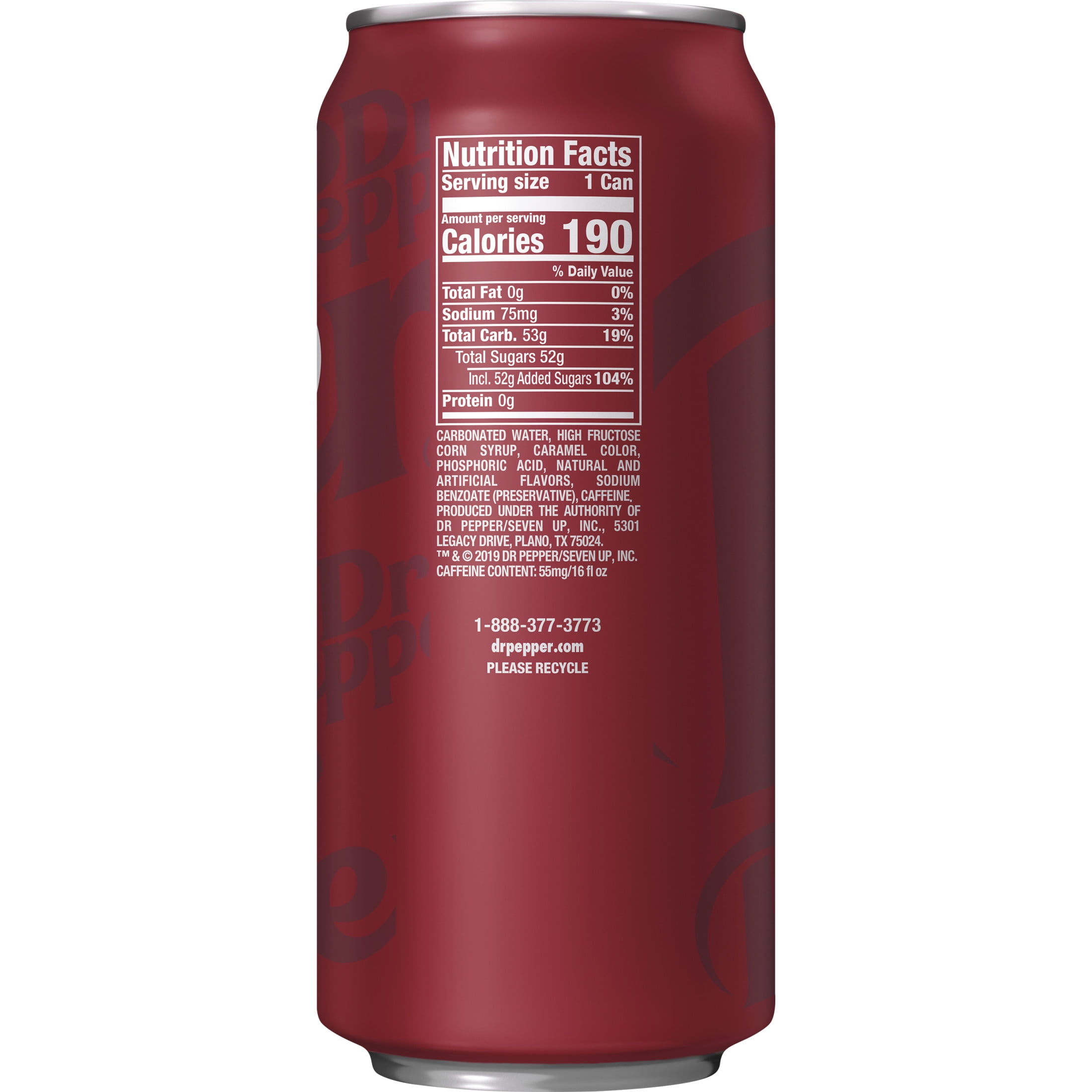Dr Pepper Soda Pop, 16 fl oz, Can