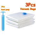 thumbnail image 1 of 1-24Pcs Reusable Vacuum Storage Sealing Bags with Hand Pump Clear Folding Compressed Space Saving Vacuum Bag for Clothes Travel, 1 of 5