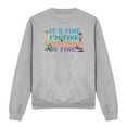 thumbnail image 1 of Inside Out 2 Womens Its Fine I'm Fine Joy Sweatshirt, 1 of 6