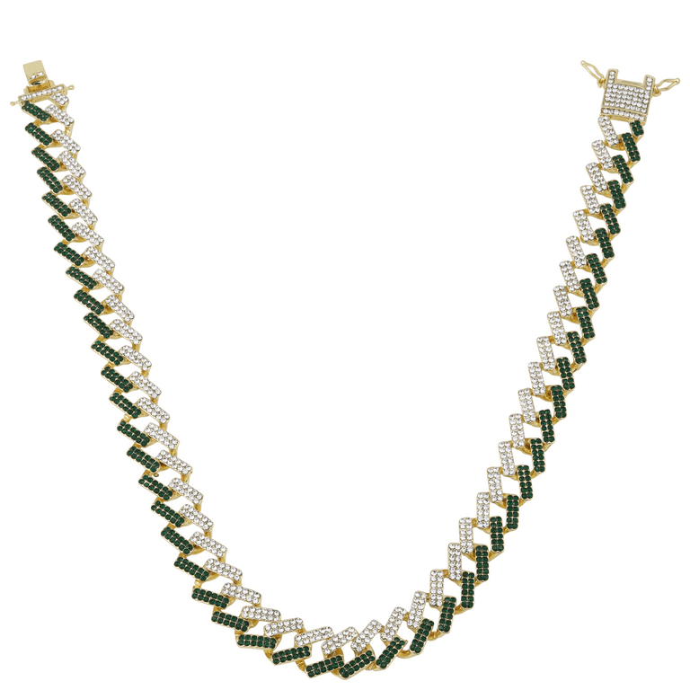 Charles Raymond Zig Zag Bling'ed Out Necklace - ZZ Miami Cuban