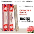 thumbnail image 2 of Dragon Blood Incense Sticks 180 gm (15GM X 12 Pack) from and Incense Sticks Holder Bundle, Free from Cicals,Natural Insenses, 2 of 3
