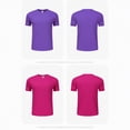 thumbnail image 7 of TOWED22 Running Shirts Men Sport Tops Quick Dry Gym Wicking Athletic T Shirts Breathable Cool Workout Shirts Hot Pink,L, 7 of 7
