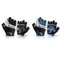 thumbnail image 3 of Sonducket 2 piezas de guantes de ciclismo para hombre, Protector deportivo antideslizante para exteriores, verano, a prueba de golpes, antisudor, Ciclismo Azul METRO, 3 of 6