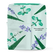 Honey Pot 100% Organic Cotton Cover Cooling Herbal Infusion Regular Pads, 20 Count
