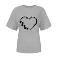 thumbnail image 4 of Pxiakgy Vente Chaude! T-Shirt Trèfle de la Saint-Patrick pour Femmes Chanceux Irlandais Manches Courtes T-Shirt Graphique Trèfle Mode Décontractée Imprimé Amour Col Rond Manches Courtes T-Shirt, 4 of 4