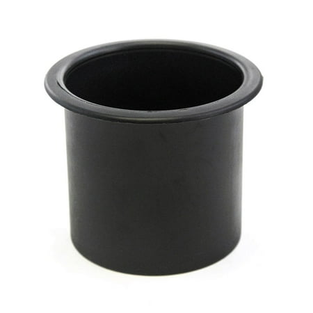 - Plastic Single 3 5/8 Black Cup Holder Boat Car Truck Van Golf Cart