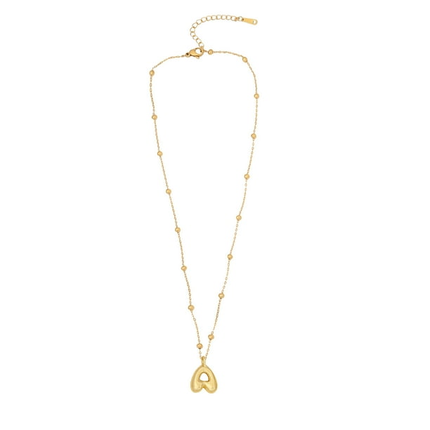 Collar Con Letras De Burbuja Collar Con Iniciales Doradas Para Mujeres Y Niñas Collar Con Colgante De Oro Collares Con Letras Joyas Regalo Regalo Para El Día De La Madre
