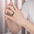 thumbnail image 4 of [Durable Cross Ring] Durable 316L Stainless Steel Men's Classic Cross Ring | Elegant Minimalist Design for Daily Wear or Gift, Everyday Accessory,Black7, 4 of 7