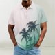 thumbnail image 1 of Blusa y camisa de manga corta con cuello vuelto para hombre, informal, de moda, de color liso, con botones, solapa y hebilla de gancho, camiseta de manga corta de poliéster para hombre., 1 of 5