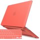 thumbnail image 1 of Ibenzer Compatible Con Macbook Air De 13 Pulgadas 2022 2021 2020 M1 A2337 A2179 A1932 Carcasa Rígida De Plástico Con Cubierta De Teclado Para Mac Retina Display Con Touch Id Coral Orange Mma-T13Lcor+1, 1 of 5