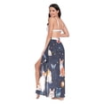 thumbnail image 3 of Women's Beach Swimsuit Cover Ups Bathing Suit Coverups Bikini Wrap Dress for Swimwear Cat Butterfly in Space M, 3 of 7
