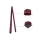 thumbnail image 2 of Conjunto de corbata de color sólido para hombres INSPIRE CHIC, corbata de moño preatado y pañuelo de bolsillo para el Día del Padre, corbatas para bodas y negocios, color rojo vino, talla única, 2 of 7
