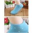 thumbnail image 4 of 5 Pairs of Women Ankle Socks Low Cut Sock Short No Show Socks Random Color (Dots Pattern), 4 of 8