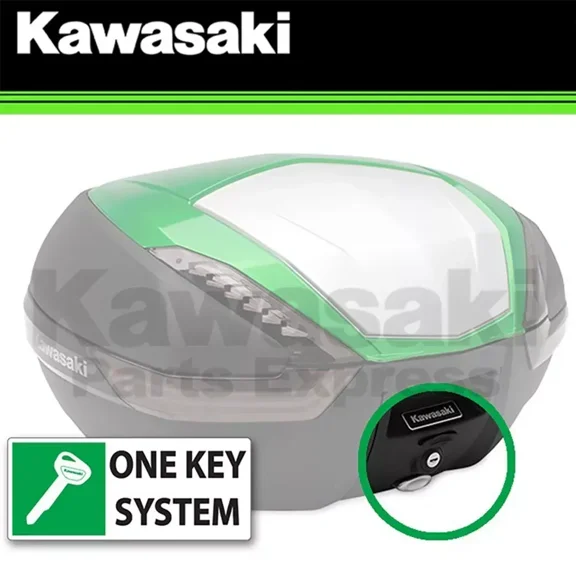 NEW 2015-2022 GENUINE KAWASAKI CONCOURS 14 ABS KQR 47 LTR TOP CASE ONE KEY "B"