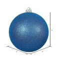 thumbnail image 2 of Vickerman 3" Blue Glitter Ball Ornament, 12 per Bag, 2 of 5