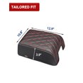 thumbnail image 4 of KBH Center Console Cover for Ford F150 2004-2014/Expedition 2007-2014, Leather Middle Console Lid Armrest Cover for Lincoln Mark LT 2006-2008, Black-Red Stitches, 4 of 8