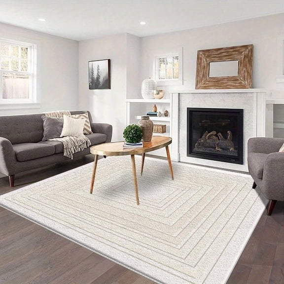 79x118in area rug dining room big carpet area rug thick beautiful boho area rug for your hallway, living room or bedroom bed rug