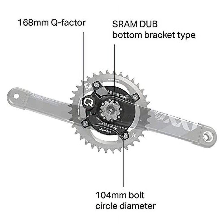 QUARQ パワーメーター　BCD 107 SRAM / Quarq RED/Force AXS Power Meter Spider 107 BCD