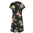 thumbnail image 5 of Women's Casual Loose Summer Printed Short Sleeved Dress, 5 of 5